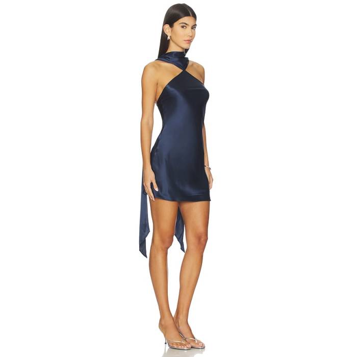 アマンダアプリチャード Amanda Uprichard 【 Ashton Mini Dress Women Ink 】 お召しもの レディース
