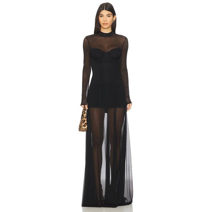 Ow Collection 【 Kya Maxi Dress Women Black 】 お召しもの レディース 黒いこと 黒いこと