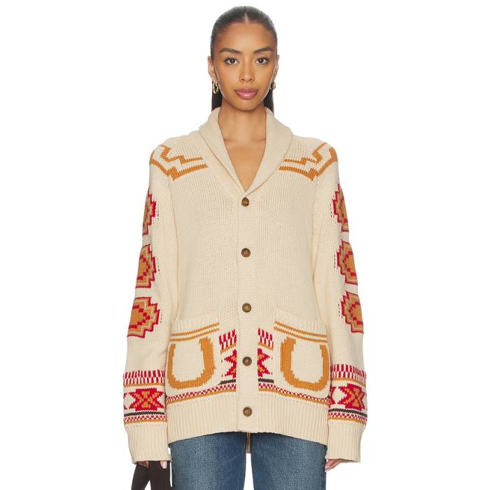 Sendero Provisions Co. 【 Nuevo Laredo Cardigan Unisex Ivory 】 ジレー ユニ一発やる 象牙色