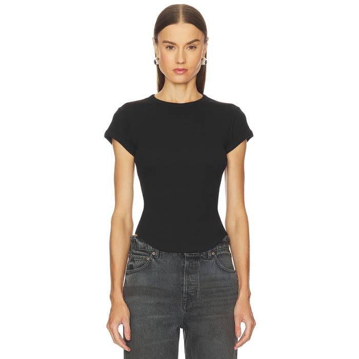 Grlfrnd 【 Scoop Hem Baby Tee Women Black 】 プルオーバー レディース 黒いこと 黒いこと