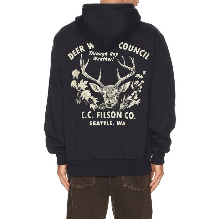 フィルソン Filson 【 Prospector Graphic Hoodie Men Night Sky \u0026Amp; Buck 】 グラフィック フーディー パーカー メンズ ナイト爵 天の原