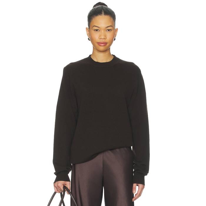 Guest In Residence 【 All Day Crew Sweater Women Burnt Cocoa 】 労働者の一団 調教師 レディース