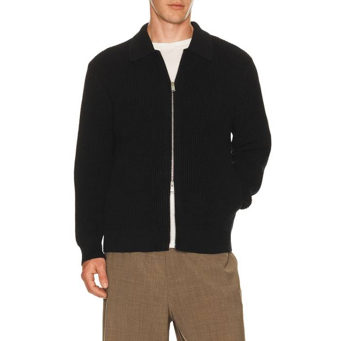 行動論理 Theory 【 Eco Cashton Gary Full Zip Men Black 】 メンズ 黒いこと 黒いこと