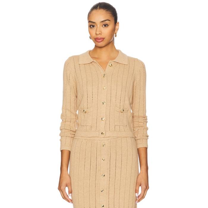 Hevron 【 Nanette Cardigan Women Wheat 】 ジレー レディース ウィート