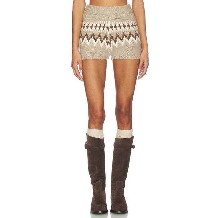 Seroya 【 Orly Shorts Women Driftwood Fairisle 】 さる股引き レディース