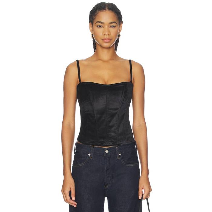 シチズンズオブヒューマニティ Citizens Of Humanity 【 Darya Corset Top Women Black 】 レディース 黒いこと 黒いこと