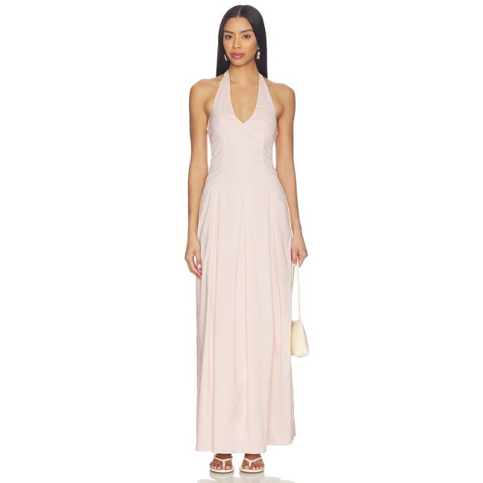 More To Come 【 Noemie Maxi Dress Women Neutral Stripe 】 お召しもの レディース Stripe 縞模様