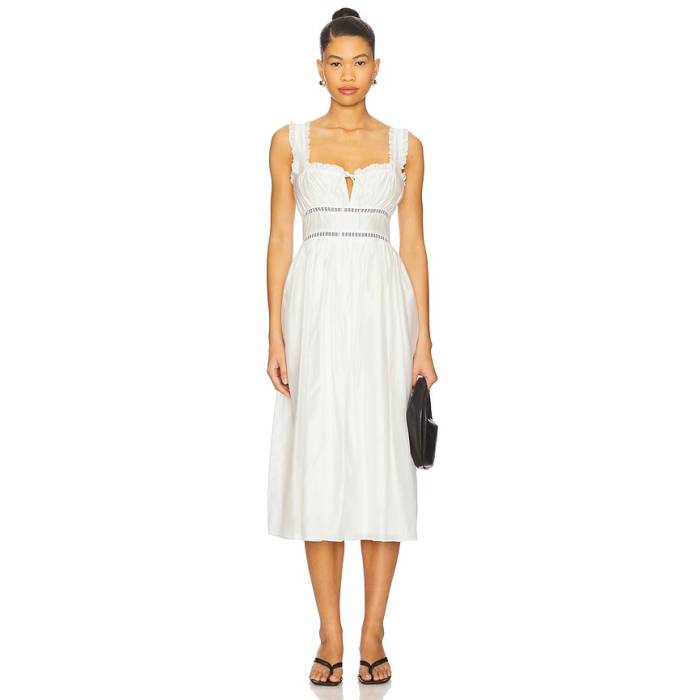 Majorelle 【 Dora Midi Dress Women White 】 お召しもの レディース 白いこと 白いこと