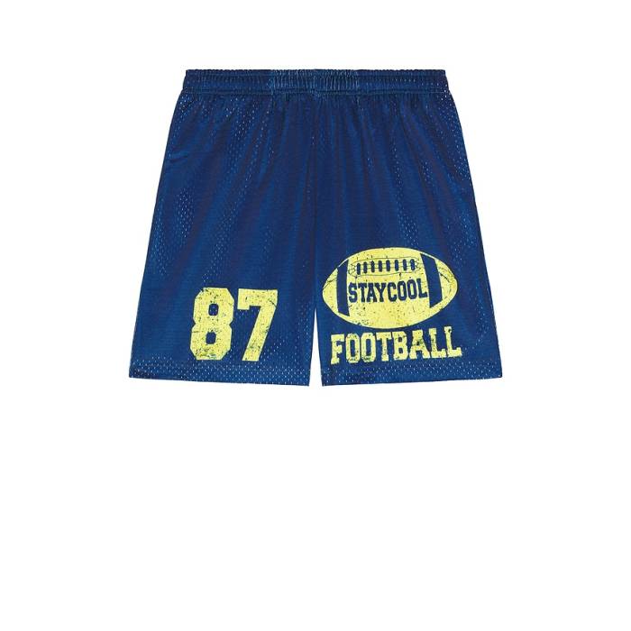 Stay Cool 【 Football Short Men Blue 】 蹴球 メンズ 青碧 青碧