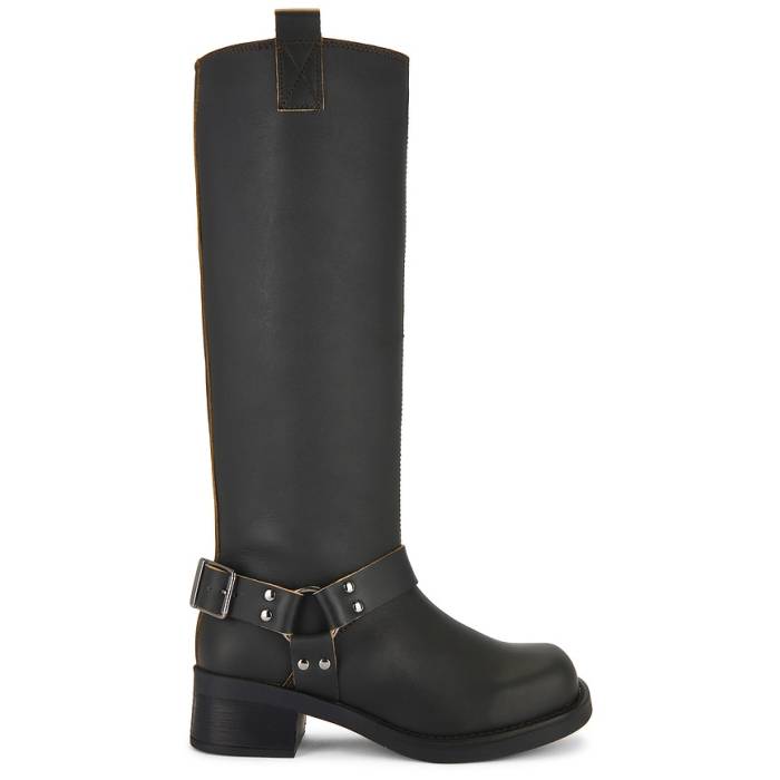 Samsoe Samsoe 【 Sabrenta High Boots Women Black Olive 】 御機嫌 ブーツ レディース 黒いこと 黒いこと olive オリーブ