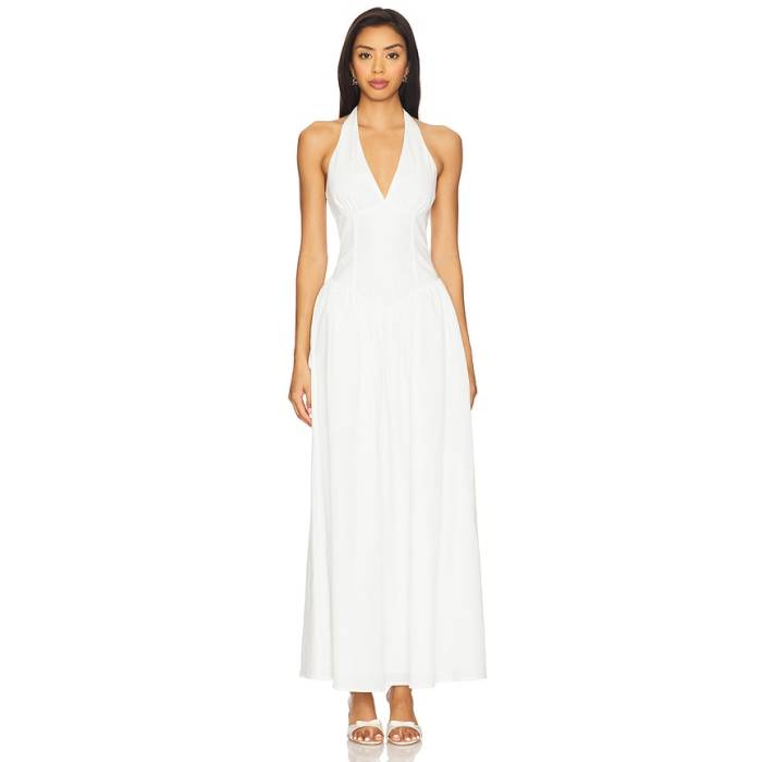 More To Come 【 X Yhasmina Ferrara Bexley Maxi Dress Women White 】 お召しもの レディース 白いこと 白いこと