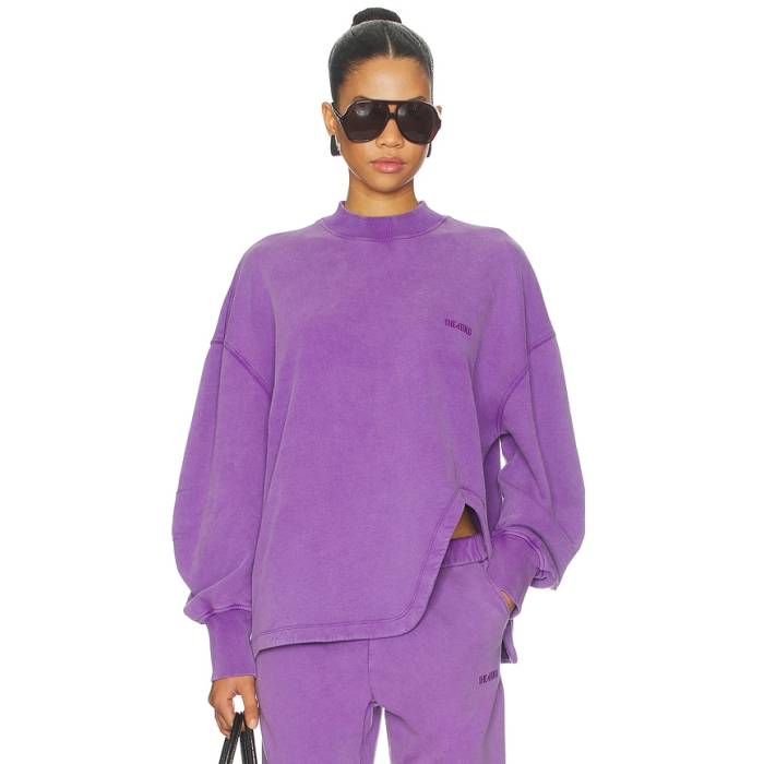 ジ・アティコ The Attico 【 Side Slit Sweatshirt Women Purple 】 汗水 調教師 レディース Purple 紫・パープル