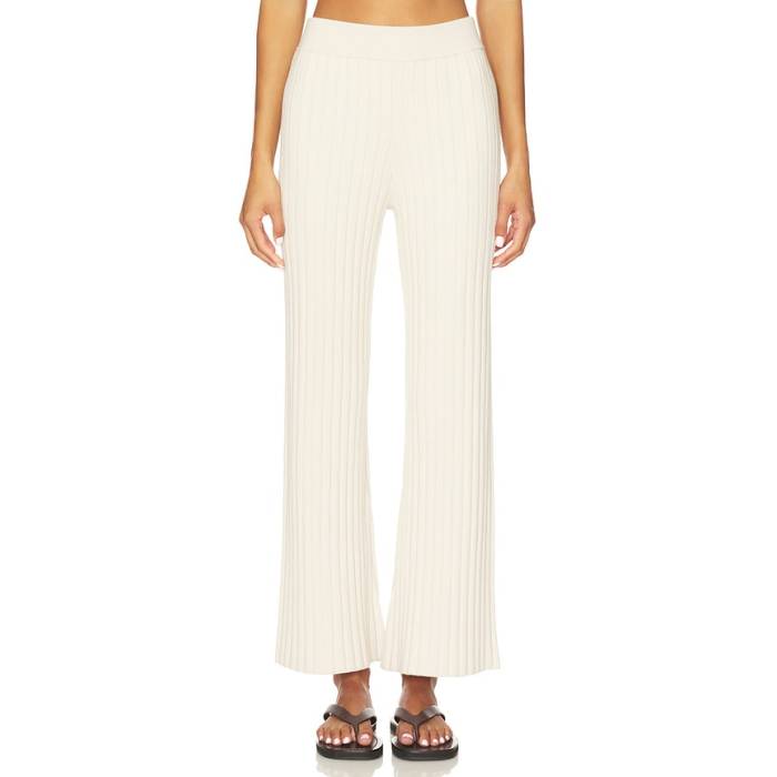 Lunya 【 Cozy Cotton Silk Ribbed Pant Women Calm Tan 】 ズボン下 レディース
