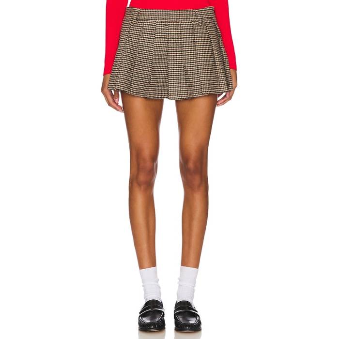 Lovers And Friends 【 Nicki Skort Women Black \u0026Amp; Tan 】 レディース 黒いこと 黒いこと