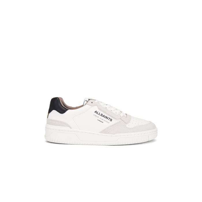 オールセインツ Allsaints 【 Regan Low Top Men Chalk White \u0026Amp; Black 】 メンズ 白いこと 白いこと 黒いこと 黒いこと