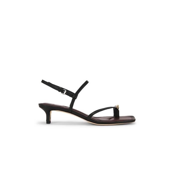 ヴィンス Vince 【 Polli Kitten Heel Women Black 】 踵 レディース 黒いこと 黒いこと