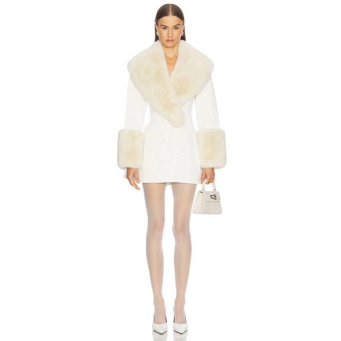 Loba 【 Julieta Faux Leather Coat Women Ivory 】 レザー レディース アイボリー｜スニケス