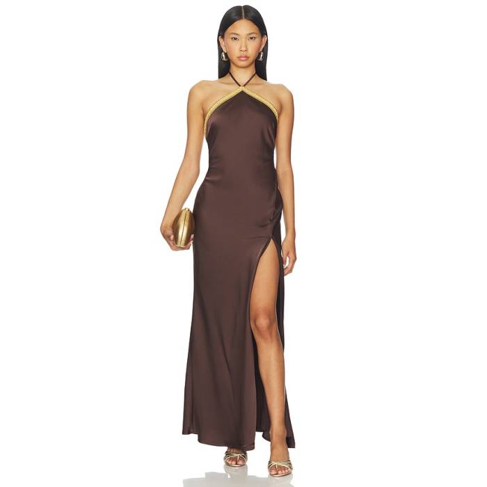 Runaway The Label 【 Shae Halter Maxi Dress Women Bitter Chocolate 】 ドレス レディース｜スニケス