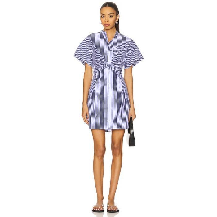 ラグアンドボーン Rag \u0026 Bone 【 Gretchen Stripe Poplin Dress Women Navy Stripe 】 Stripe 縞模様 お召しもの レディース 紺色 米国海軍 Stripe 縞模様