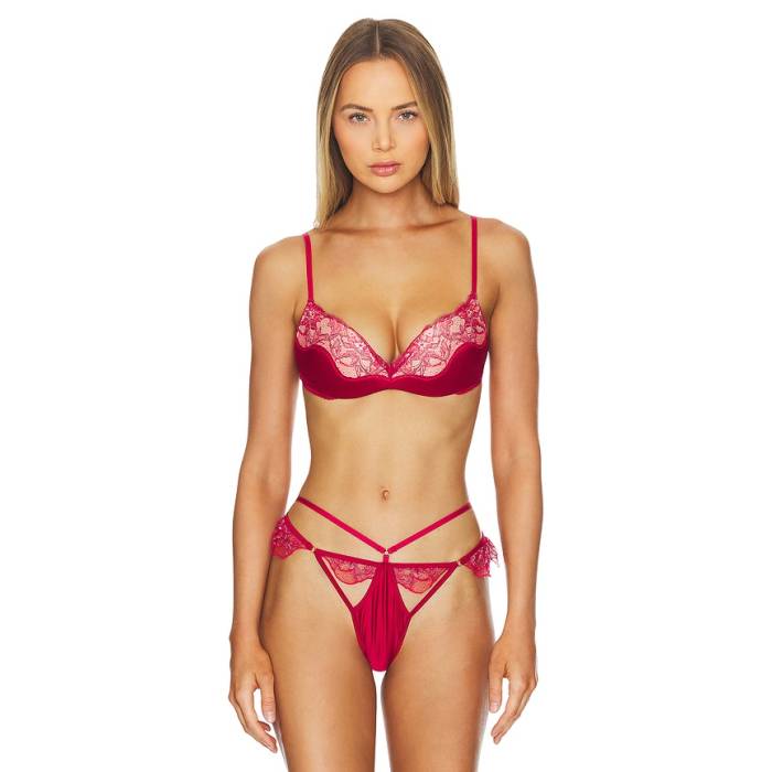 God Save Queens 【 Scarlett Pretty Wild Push Up Bra Women Cherry 】 wild ワイルド レディース