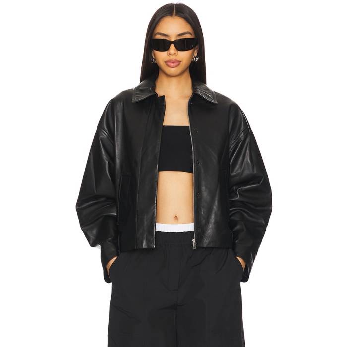 Simkhai 【 Everli Cropped Jacket Women Black 】 Jacket 上衣 レディース 黒いこと 黒いこと