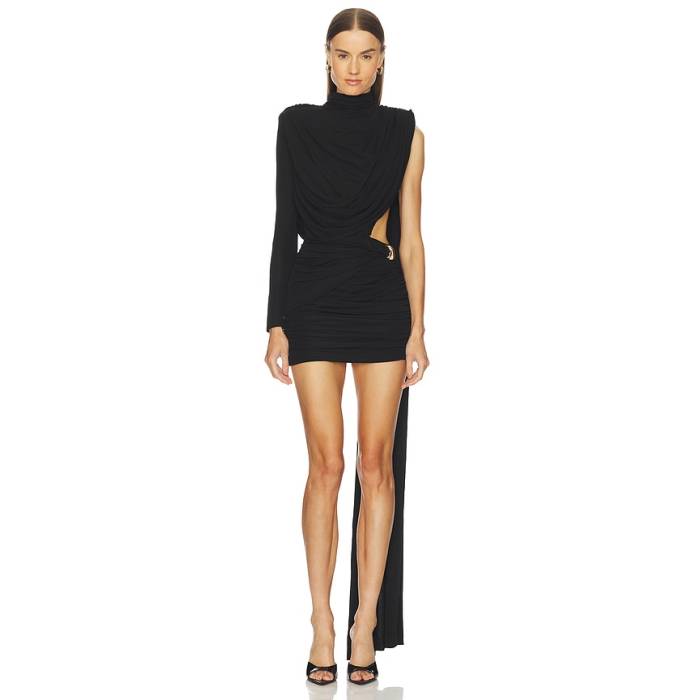 Michael Costello 【 X Revolve Amaro Mini Dress Women Black 】 お召しもの レディース 黒いこと 黒いこと
