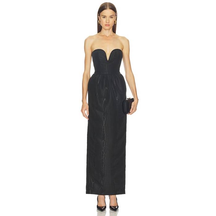 Michael Costello 【 X Revolve Rosato Maxi Dress Women Black 】 お召しもの レディース 黒いこと 黒いこと
