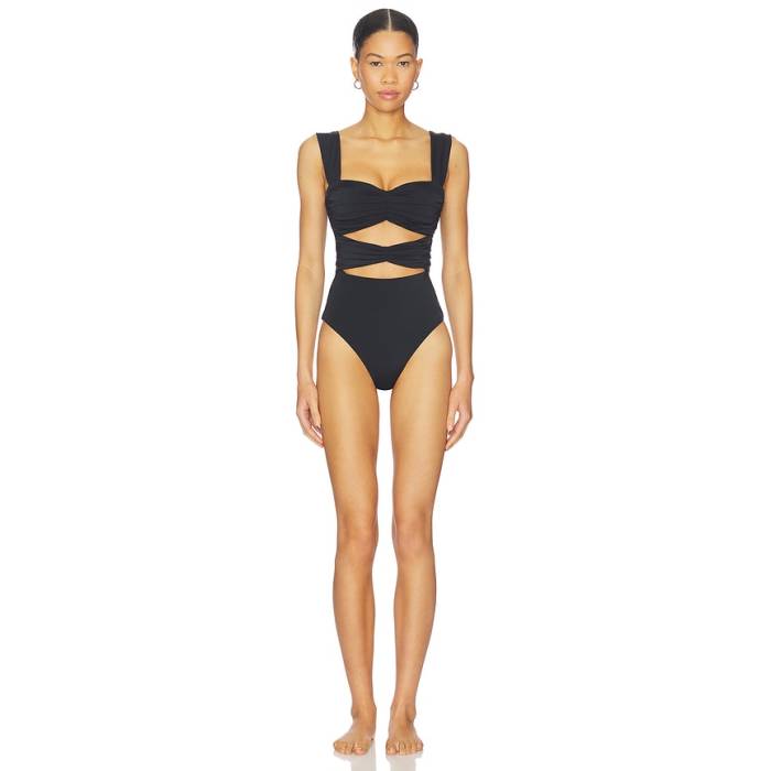 オニア Onia 【 Ariel One Piece Swimsuit Women Black 】 海水着 レディース 黒いこと 黒いこと