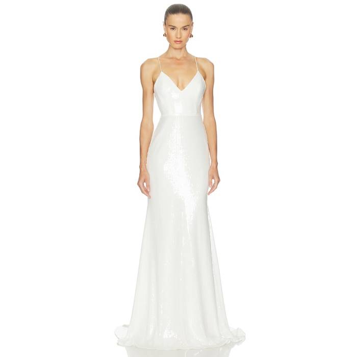 Alex Perry 【 Bikini Gown Women White 】 レディース 白いこと 白いこと