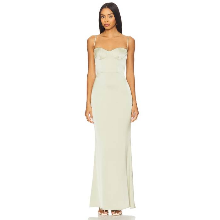 Katie May 【 X Revolve Yasmin Gown Women Sage 】 レディース