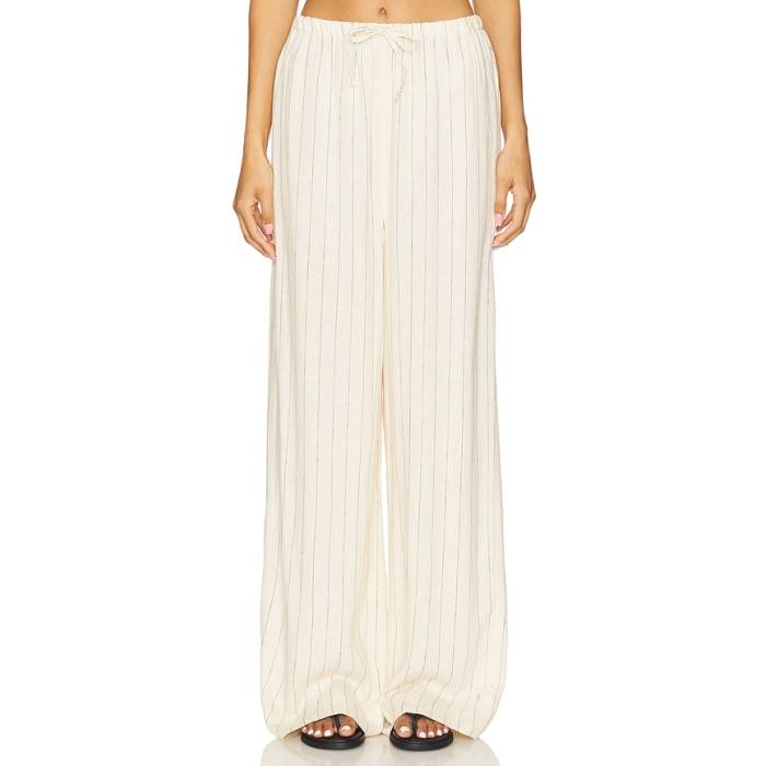 Weworewhat 【 Tie Waist Pant Women Antique White Multi 】 ネクタイ パンツ レディース 白色 ホワイト|スニケス