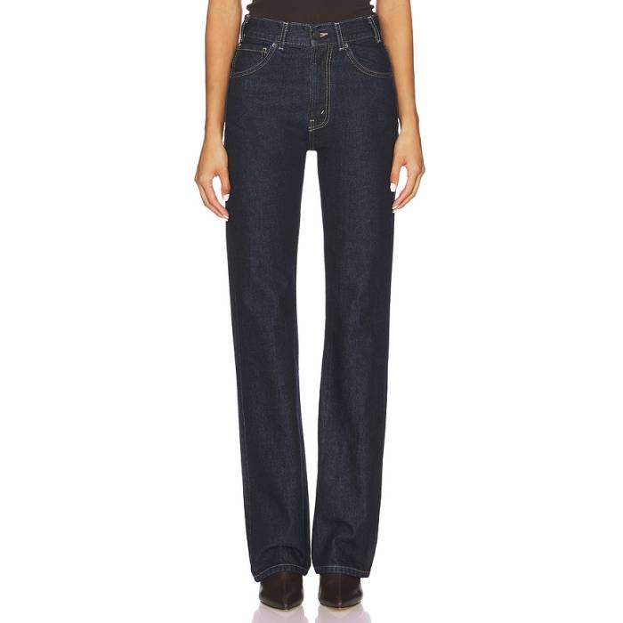 ニリ 置き目タン Nili Lotan 【 Joan Straight Leg Women Indigo Rinse 】 レディース 藍色・インディゴ