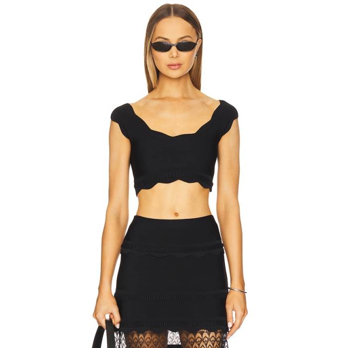 Alexis 【 Lise Top Women Black 】 レディース 黒いこと 黒いこと