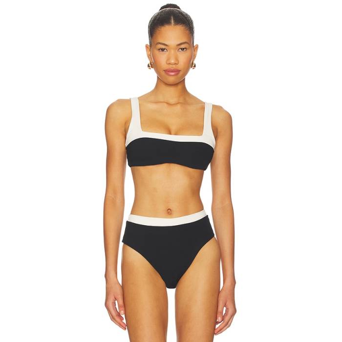 Lspace 【 Zuri Top Women Black &Amp; Cream 】 レディース 黒色 ブラック クリーム|スニケス
