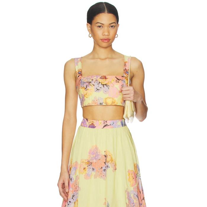 Hemant And Nandita 【 Corset Top Women Yellow 】 レディース yellow 黄味がかった・黄色