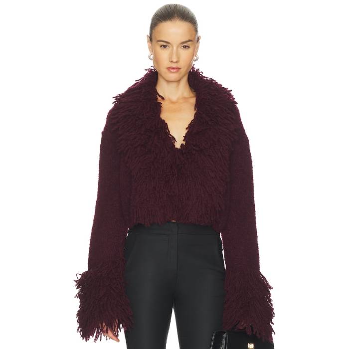 Amur 【 Lilia Knit Top Women Pinot Noir 】 編み物 レディース