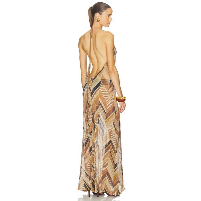 Devon Windsor 【 Isadora Maxi Dress Women Espresso 】 御召しもの レディース