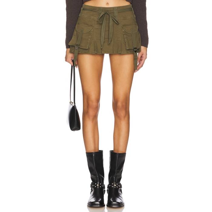 Superdown 【 Ciaran Skort Women Army Green 】 レディース アーミー green 緑・グリーン｜スニケス