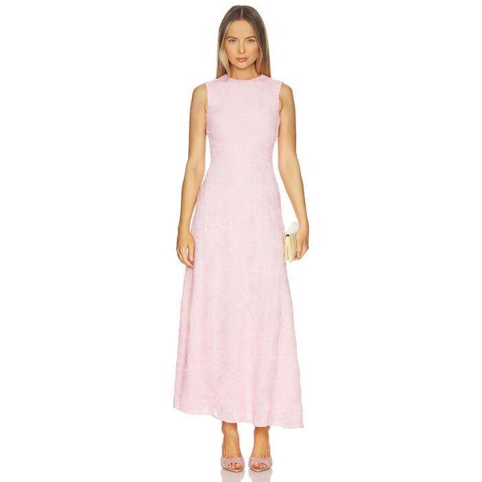 Rotate 【 Mesh Maxi Dress Women Orchid Ice 】 御召しもの レディース