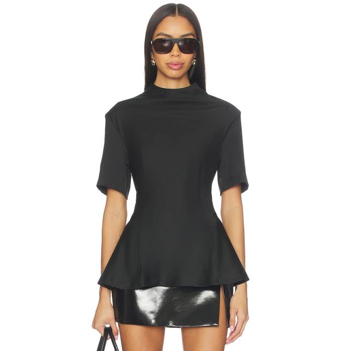 Remain 【 Suiting Peplum Top Women Black 】 レディース 黒いこと 黒いこと