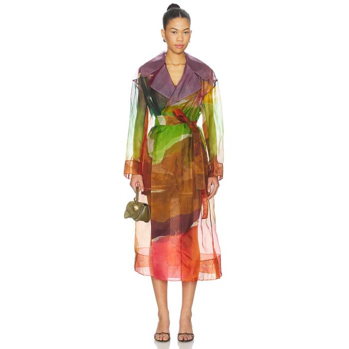 ウラ・ジョンソン Ulla Johnson 【 Novalie Organza Trench Coat Women Nature Abhors A Vacuum 】 レディース