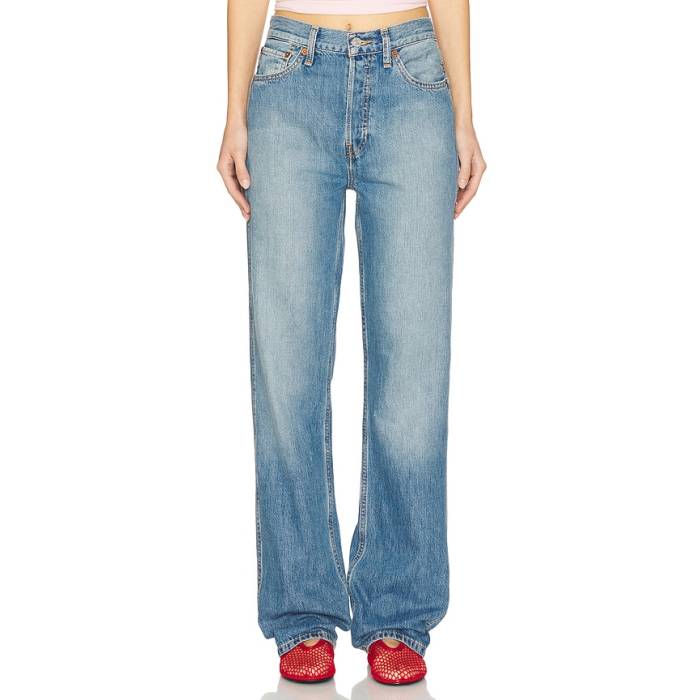 Re/Done 【 90S High Rise Loose Jeans Women Mid Fade 】 ハイ ライズ ジーンズ レディース ミッド｜スニケス