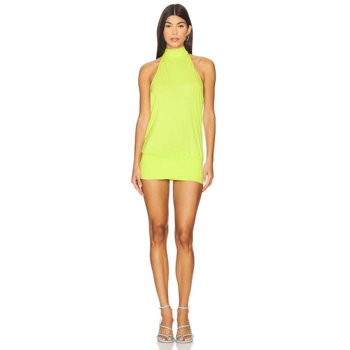 Niihai 【 Halo Dress Women Lime Green 】 お召しもの レディース 菩提樹 green 緑・緑であること