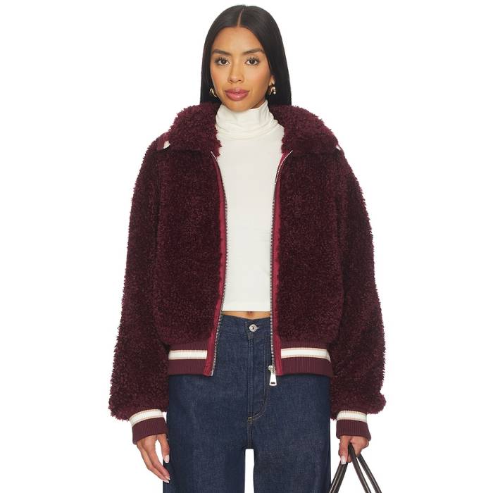 Essentiel Antwerp 【 Iwill Faux Fur Jacket Women Margot Mauve 】 Jacket 上衣 レディース