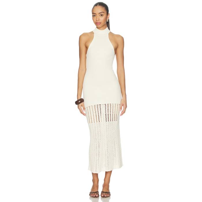 Tularosa 【 Rhyan Maxi Dress Women Ivory 】 御召しもの レディース 象牙色