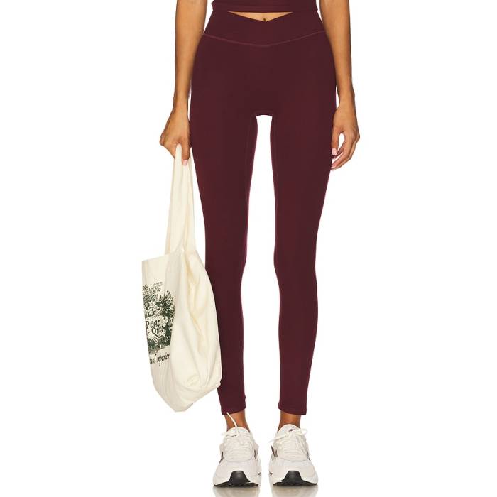 437 【 The V Legging Women Black Cherry 】 レディース 黒色 ブラック|スニケス
