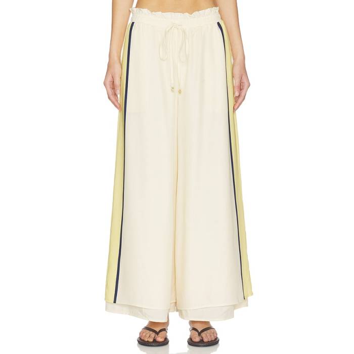 サンシア Sancia 【 The Lilou Pants Women Canary Stripe 】 レディース Stripe 縞模様