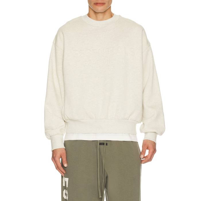 Fear Of God Essentials 【 Classic Crewneck Sweatshirt Men Oatmeal Heather 】 古典派音楽 汗水 調教師 メンズ heather ギョリュウモドキ