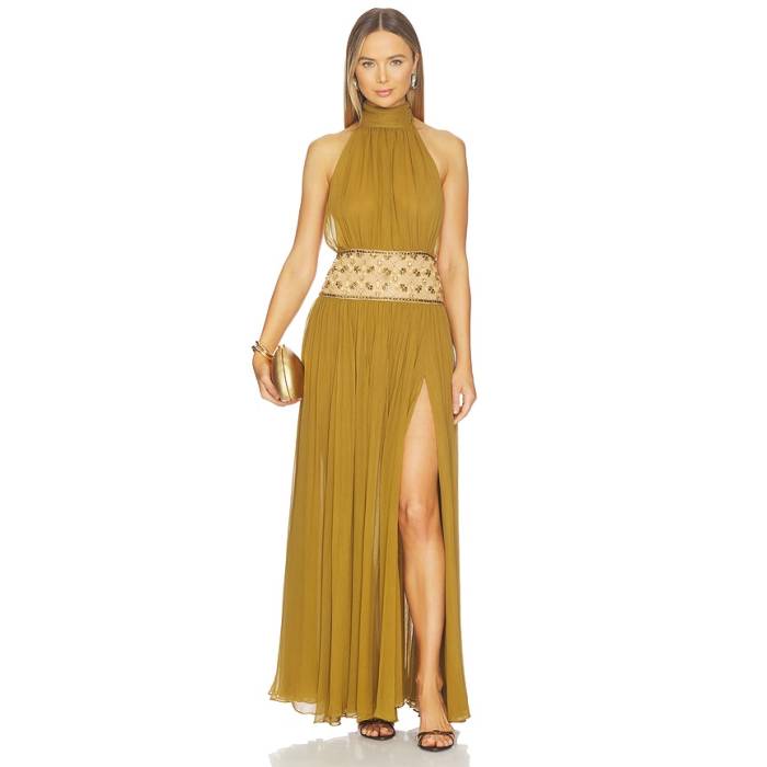 Retrofete 【 Kreeli Dress Women Ochre 】 御召しもの レディース