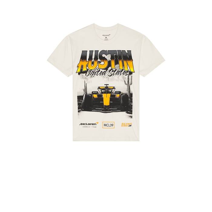 Mclaren Formula 1 【 Raceway Series Austin Oversized Tee Men Bone 】 続きもの オースティン ティーシャツ メンズ